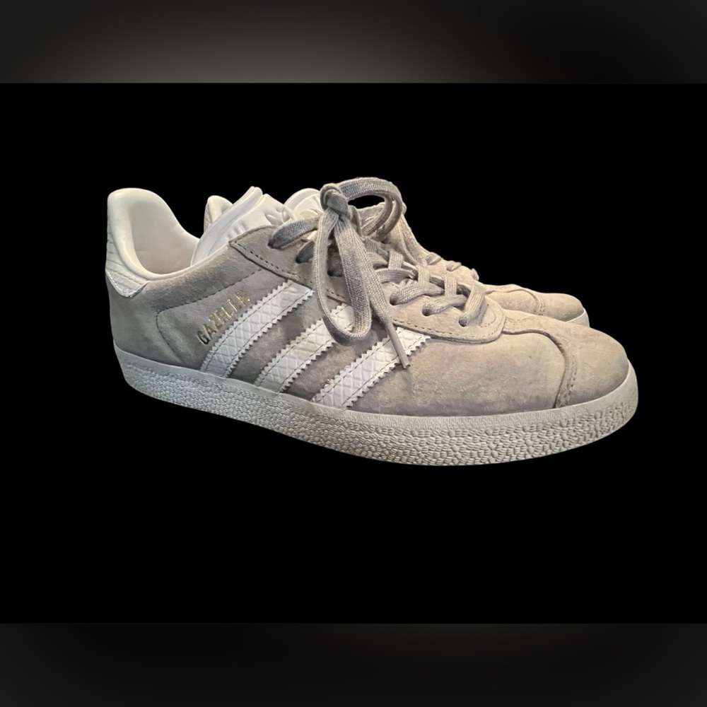 Adidas Gazelle Suede Sneakers in Gray and White